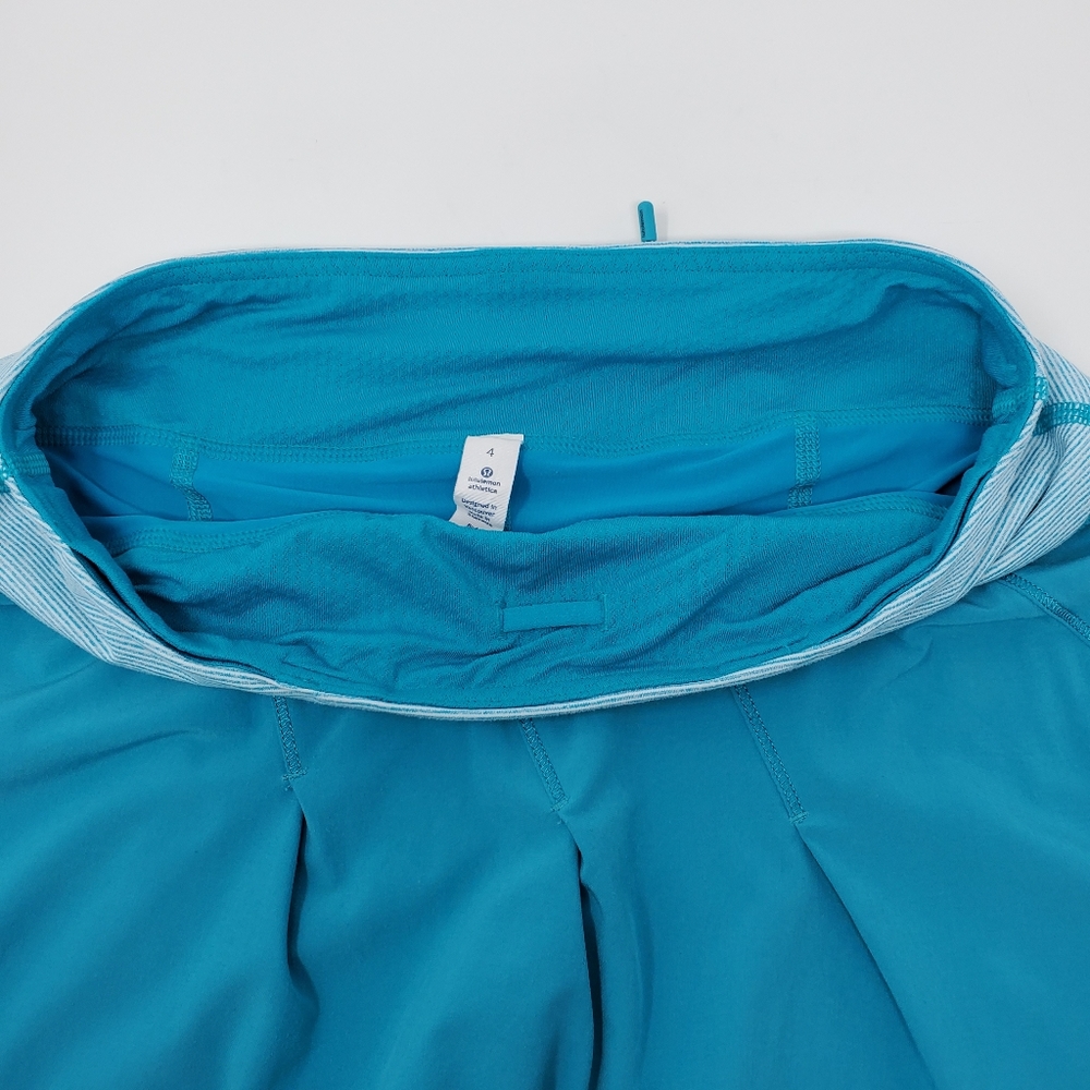 Lululemon Run: Take Flight Surge Teal Skirt Skort - Picture 4 of 8